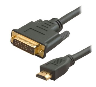 POWERTECH καλώδιο HDMI 19pin σε DVI 24+1 CAB-H024, Dual Link, μαύρο, 3m