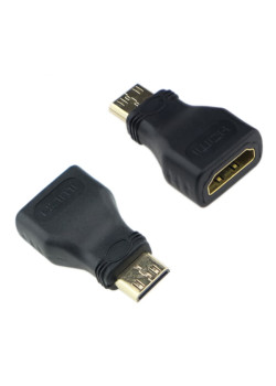 POWERTECH αντάπτορας HDMI Mini αρσενικό σε HDMI θηλυκό CAB-H025, μαύρος