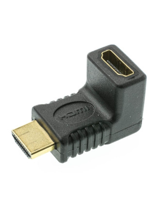 POWERTECH αντάπτορας HDMI CAB-H035, γωνιακός 90°, μαύρος