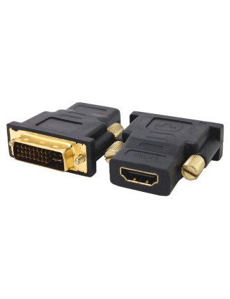 POWERTECH αντάπτορας DVI-I αρσενικό σε HDMI θηλυκό CAB-H056, μαύρος