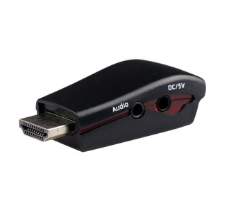 POWERTECH αντάπτορας HDMI 19pin σε VGA CAB-H076, audio jack, USB power