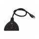 POWERTECH HDMI Switch CAB-H077, 3 σε 1, 4K, 0.50m, μαύρο POWERTECH HDMI Switch CAB-H077, 3 σε 1, 4K, 0.50m, μαύρο