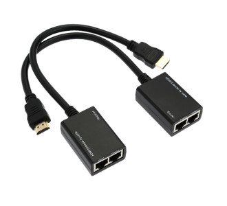 POWERTECH HDMI video extender CAB-H078 μέσω καλωδίου RJ45, 1080p, 30m