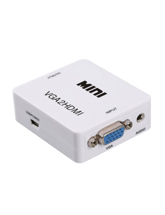POWERTECH Video Converter VGA & 3.5mm Audio σε HDMI CAB-H107, Full HD POWERTECH Video Converter VGA & 3.5mm Audio σε HDMI CAB-H107, Full HD