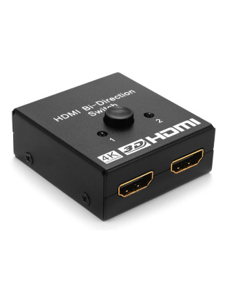 POWERTECH HDMI switch CAB-H112, 2 σε 1, 4K, bidirectional, μαύρο POWERTECH HDMI switch CAB-H112, 2 σε 1, 4K, bidirectional, μαύρο