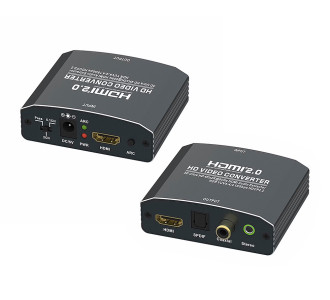 POWERTECH HDMI audio extractor CAB-H153, 4K/60Hz, γκρι POWERTECH HDMI audio extractor CAB-H153, 4K/60Hz, γκρι