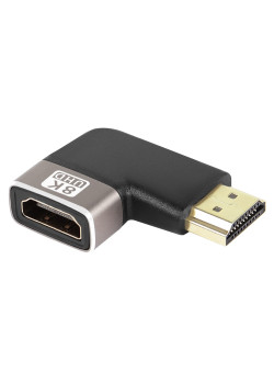 POWERTECH αντάπτορας HDMI 2.1 CAB-H157, 8K/60Hz, γωνιακός, μαύρος