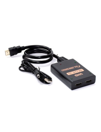 POWERTECH HDMI splitter CAB-H173, 1-in σε 2-out, 4K/30Hz, HDR/HDCP, μαύρο POWERTECH HDMI splitter CAB-H173, 1-in σε 2-out, 4K/30Hz, HDR/HDCP, μαύρο