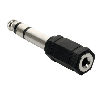 POWERTECH αντάπτορας stereo 6.35mm σε 3.5mm CAB-J018, μαύρος, 5τμχ