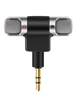 POWERTECH mini μικρόφωνο CAB-J041, stereo, 3.5mm