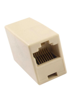 POWERTECH RJ45 εξάρτημα UTP μούφα CAB-N040, θηλυκό/θηλυκό, 8p8c, λευκό