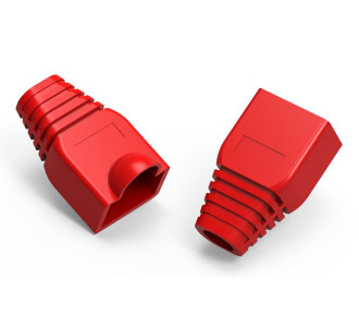 POWERTECH κάλυμμα για βύσμα δικτύου RJ45 CAB-N093, κόκκινο, 10τμχ