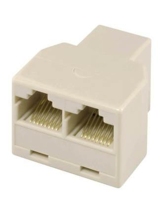 POWERTECH Αντάπτορας RJ45 (F) σε 2x RJ45 (F) CAB-N128, λευκό POWERTECH Αντάπτορας RJ45 (F) σε 2x RJ45 (F) CAB-N128, λευκό