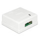 POWERTECH επιτοίχια πρίζα δικτύου CAB-N130, 2 θυρών, Cat.6 UTP, λευκή POWERTECH επιτοίχια πρίζα δικτύου CAB-N130, 2 θυρών, Cat.6 UTP, λευκή