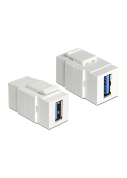 POWERTECH USB 3.0 adapter CAB-N152 για patch panel, λευκό