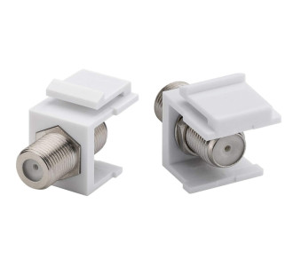 POWERTECH F-Coupler adapter CAB-N154 για patch panel, λευκό POWERTECH F-Coupler adapter CAB-N154 για patch panel, λευκό