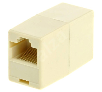 POWERTECH σύνδεσμος (μούφα) RJ45 UTP CAB-N182, 8p8c, λευκό, 5τμχ