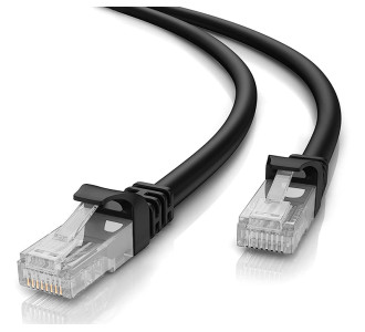 POWERTECH καλώδιο δικτύου CAB-N201, Cat 5e U/UTP, CCA 26AWG, 7.5m, μαύρο