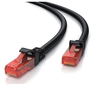 POWERTECH καλώδιο δικτύου CAB-N228, Cat 6 U/UTP, CCA 24AWG, 0.5m, μαύρο