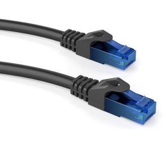 POWERTECH καλώδιο δικτύου CAB-N243, Cat 6 U/UTP, CCA 24AWG, 0.25m, μαύρο