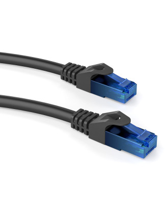 POWERTECH καλώδιο δικτύου CAB-N243, Cat 6 U/UTP, CCA 24AWG, 0.25m, μαύρο