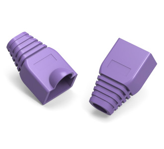 POWERTECH κάλυμμα για βύσμα δικτύου RJ45 CAB-N283, μωβ, 10τμχ