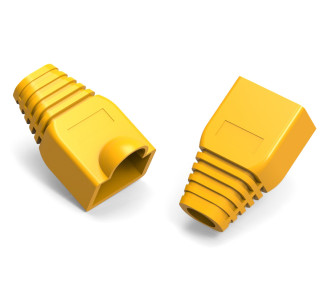POWERTECH κάλυμμα για βύσμα δικτύου RJ45 CAB-N284 κίτρινο, 10τμχ