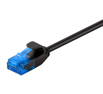 POWERTECH καλώδιο δικτύου CAB-N310, Cat 6 U/UTP, slim, copper, 3m, μαύρο