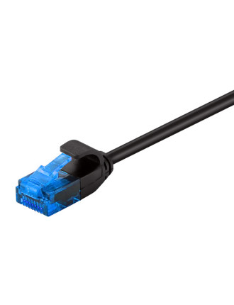 POWERTECH καλώδιο δικτύου CAB-N310, Cat 6 U/UTP, slim, copper, 3m, μαύρο