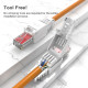 POWERTECH βύσμα δικτύου RJ45 CAB-N350, CAT 6A UTP, tool-free, λευκό POWERTECH βύσμα δικτύου RJ45 CAB-N350, CAT 6A UTP, tool-free, λευκό