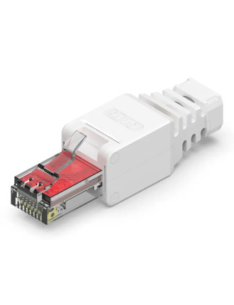 POWERTECH βύσμα δικτύου RJ45 CAB-N350, CAT 6A UTP, tool-free, λευκό POWERTECH βύσμα δικτύου RJ45 CAB-N350, CAT 6A UTP, tool-free, λευκό