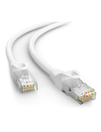 POWERTECH καλώδιο δικτύου CAB-N379, Cat 6 U/UTP, CCA, 250Hz, 1m, λευκό