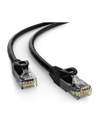 POWERTECH καλώδιο δικτύου CAB-N401, Cat 6 U/UTP, CCA, 250Hz, 0.25m, μαύρο