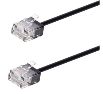 POWERTECH καλώδιο δικτύου CAB-N434, Cat 6A U/UTP, ultra slim, copper, 500MHz, 5m, μαύρο POWERTECH καλώδιο δικτύου CAB-N434, Cat 6A U/UTP, ultra slim, copper, 500MHz, 5m, μαύρο