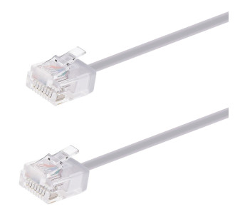 POWERTECH καλώδιο δικτύου CAB-N444, Cat 6A U/UTP, ultra slim, copper, 500MHz, 7.5m, γκρι