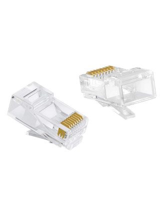 POWERTECH βύσμα RJ45 CAB-N447, ανοιχτού τύπου, Cat 6/6a UTP, διάφανο, 50τμχ POWERTECH βύσμα RJ45 CAB-N447, ανοιχτού τύπου, Cat 6/6a UTP, διάφανο, 50τμχ
