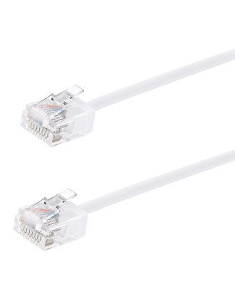 POWERTECH καλώδιο δικτύου CAB-N469, Cat 6A U/UTP, ultra slim, copper, 500MHz, 0.50m, λευκό POWERTECH καλώδιο δικτύου CAB-N469, Cat 6A U/UTP, ultra slim, copper, 500MHz, 0.50m, λευκό