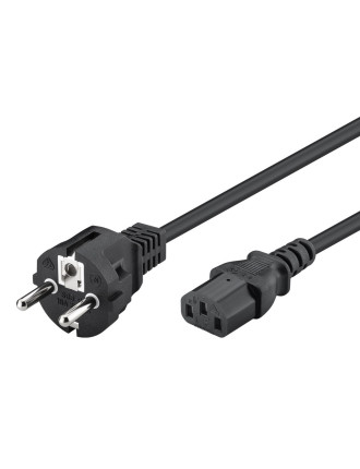 POWERTECH καλώδιο τροφοδοσίας CAB-P006, 3x 1mm², cooper, 1.5m, μαύρο