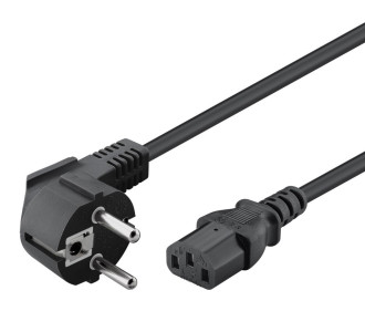 POWERTECH Καλώδιο τροφοδοσίας 3x 1mm² CAB-P014, μαύρο, 1.5m POWERTECH Καλώδιο τροφοδοσίας 3x 1mm² CAB-P014, μαύρο, 1.5m