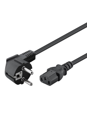 POWERTECH Καλώδιο τροφοδοσίας 3x 1mm² CAB-P014, μαύρο, 1.5m POWERTECH Καλώδιο τροφοδοσίας 3x 1mm² CAB-P014, μαύρο, 1.5m