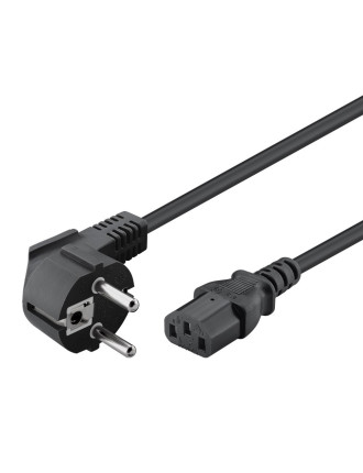 POWERTECH καλώδιο τροφοδοσίας PC CAB-P016, 3x 0.50mm², 1.5m, μαύρο