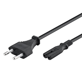 POWERTECH Καλώδιο τροφοδοσίας Euro VDE 2x0.5mm², PVC, copper, 1.5m POWERTECH Καλώδιο τροφοδοσίας Euro VDE 2x0.5mm², PVC, copper, 1.5m