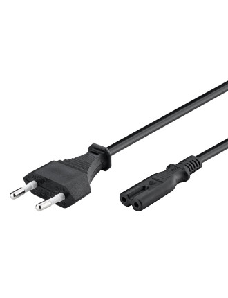 POWERTECH Καλώδιο τροφοδοσίας Euro VDE 2x0.5mm², PVC, copper, 1.5m