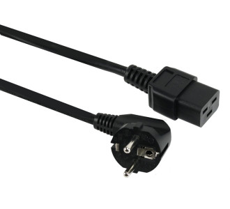 POWERTECH Καλώδιο τροφοδοσίας CAB-P024, C19 IEC, 16A, 250V, 1.8m, μαύρο