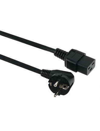 POWERTECH Καλώδιο τροφοδοσίας CAB-P024, C19 IEC, 16A, 250V, 1.8m, μαύρο