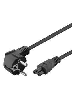 POWERTECH καλώδιο τροφοδοσίας CAB-P027, CCA, 3x 0.75mm, 1.5m, μαύρο