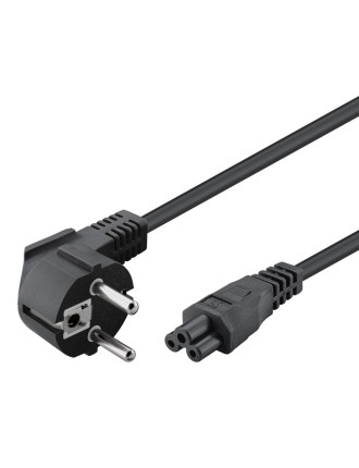 POWERTECH καλώδιο τροφοδοσίας CAB-P027, CCA, 3x 0.75mm, 1.5m, μαύρο