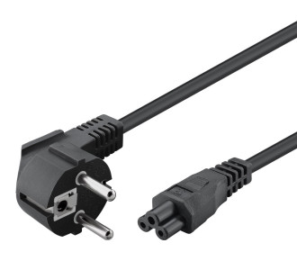 POWERTECH καλώδιο τροφοδοσίας CAB-P029, 3x 0.50mm, 1.5m, μαύρο, 10τμχ