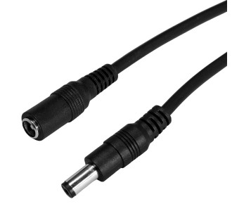 POWERTECH καλώδιο επέκτασης DC CAB-P030, 5.5 x 2.1mm, 10m, μαύρο POWERTECH καλώδιο επέκτασης DC CAB-P030, 5.5 x 2.1mm, 10m, μαύρο