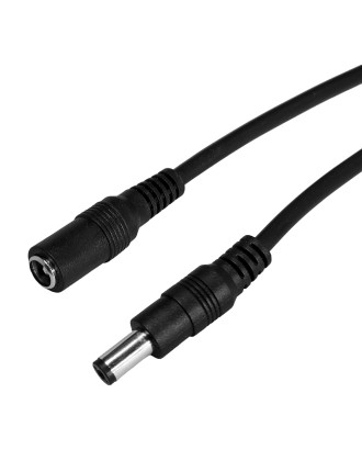 POWERTECH καλώδιο επέκτασης DC CAB-P030, 5.5 x 2.1mm, 10m, μαύρο